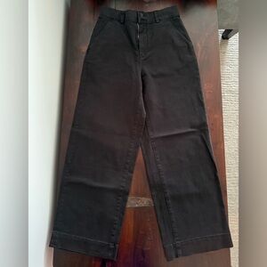 Everlane Charcoal Wide Legged Chinos